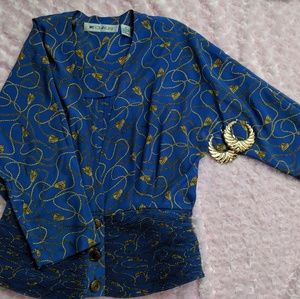 Vintage Crop Deep V Shirt